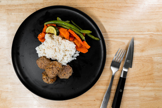 Turkey Meatballs w/ Jasmine Rice & Veggies