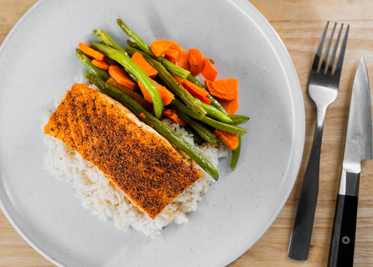 Norwegian Salmon w/ Jasmine Rice & Veggies